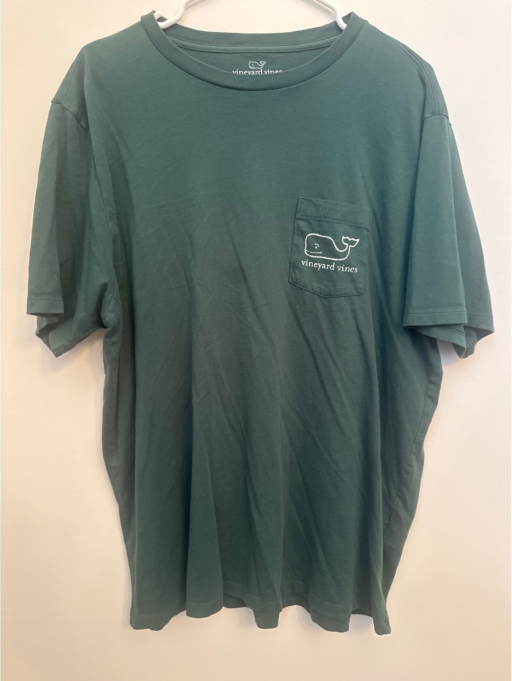 Vineyard Vines Classic Whale Logo Pocket T-Shirt Large Green Cotton